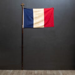 Antique French Bandera con Flor de Lis c.1800