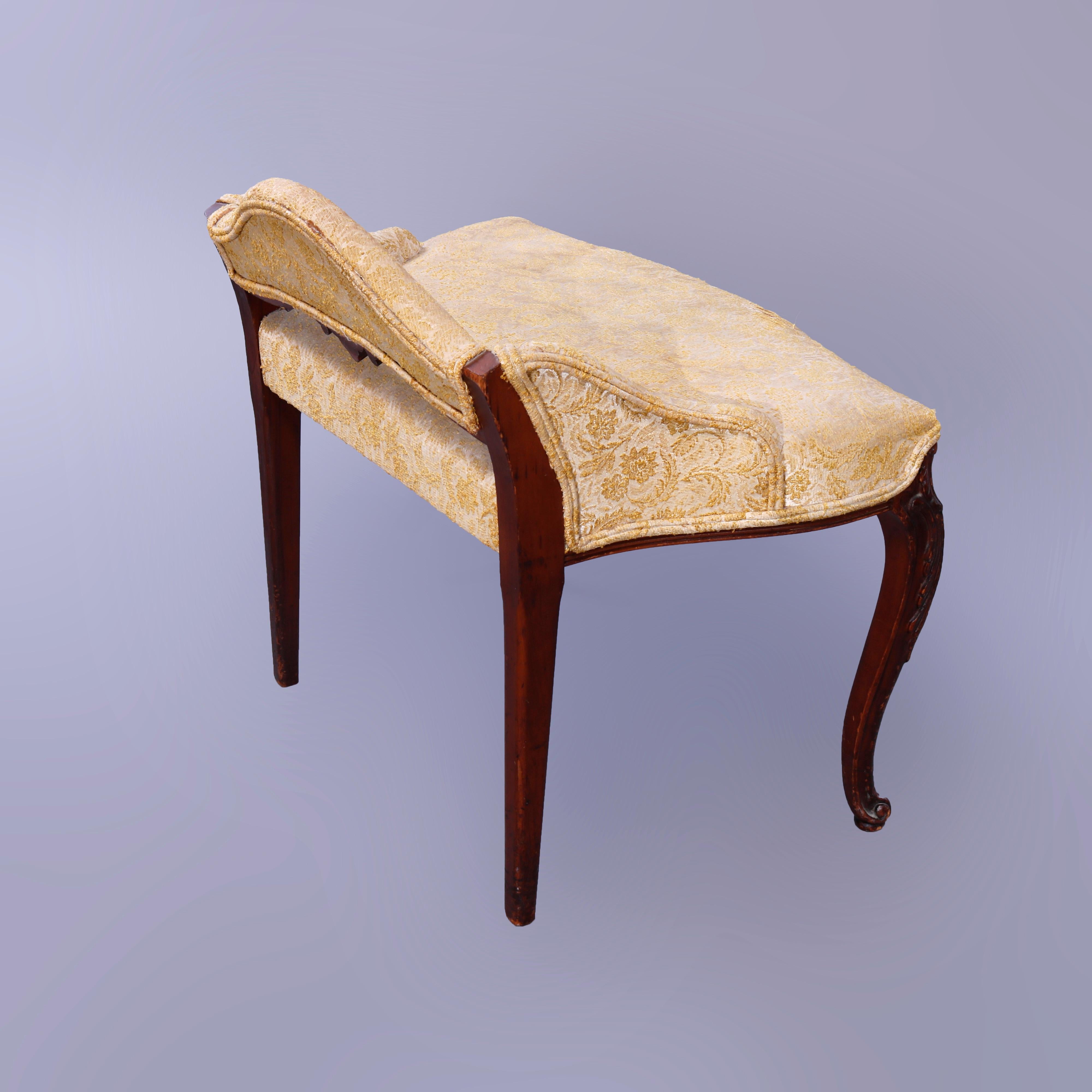 Antique French Flame Mahogany & Satinwood Marquetry Dressing Table Set, c1910 8