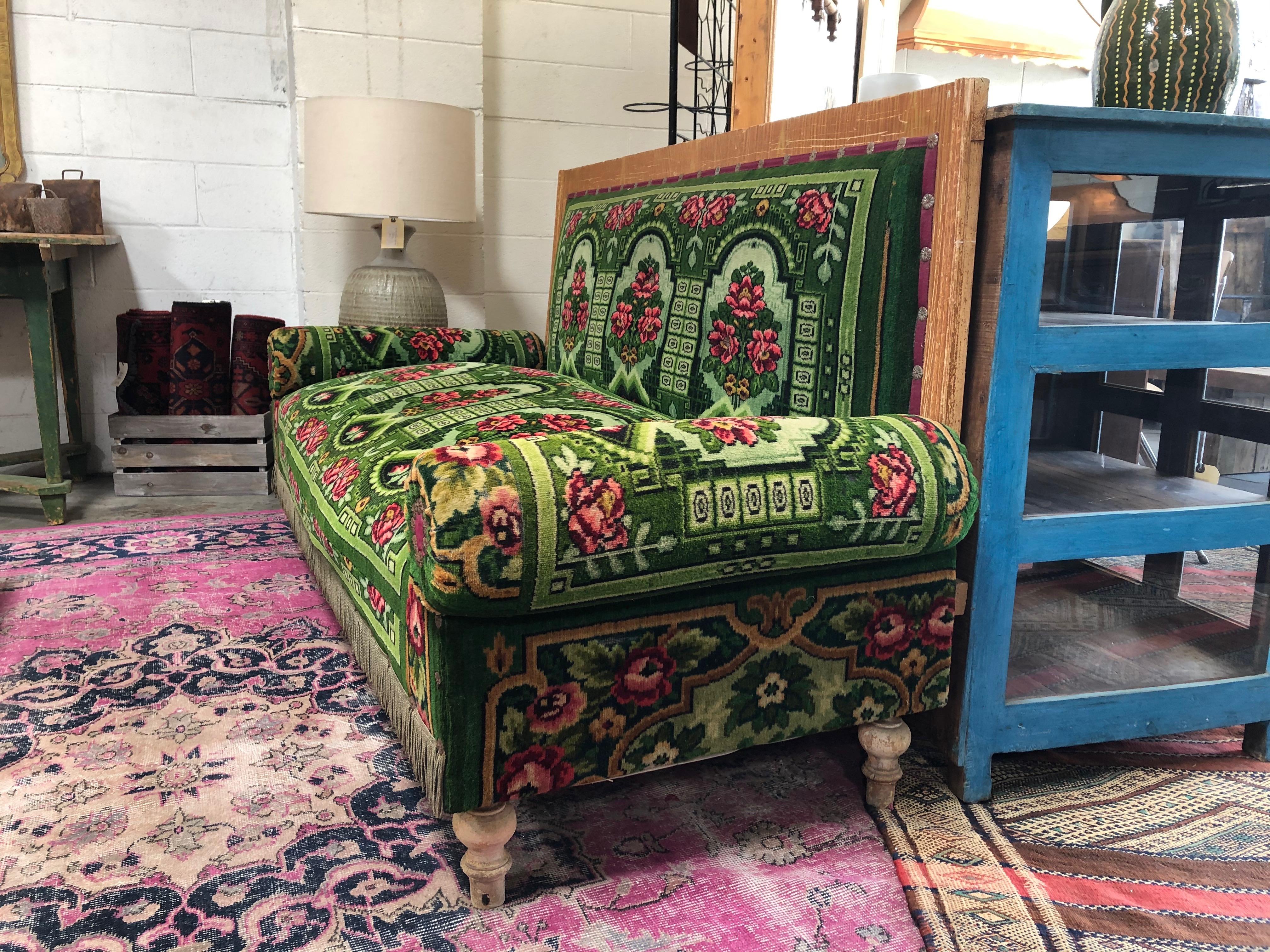 floral settee