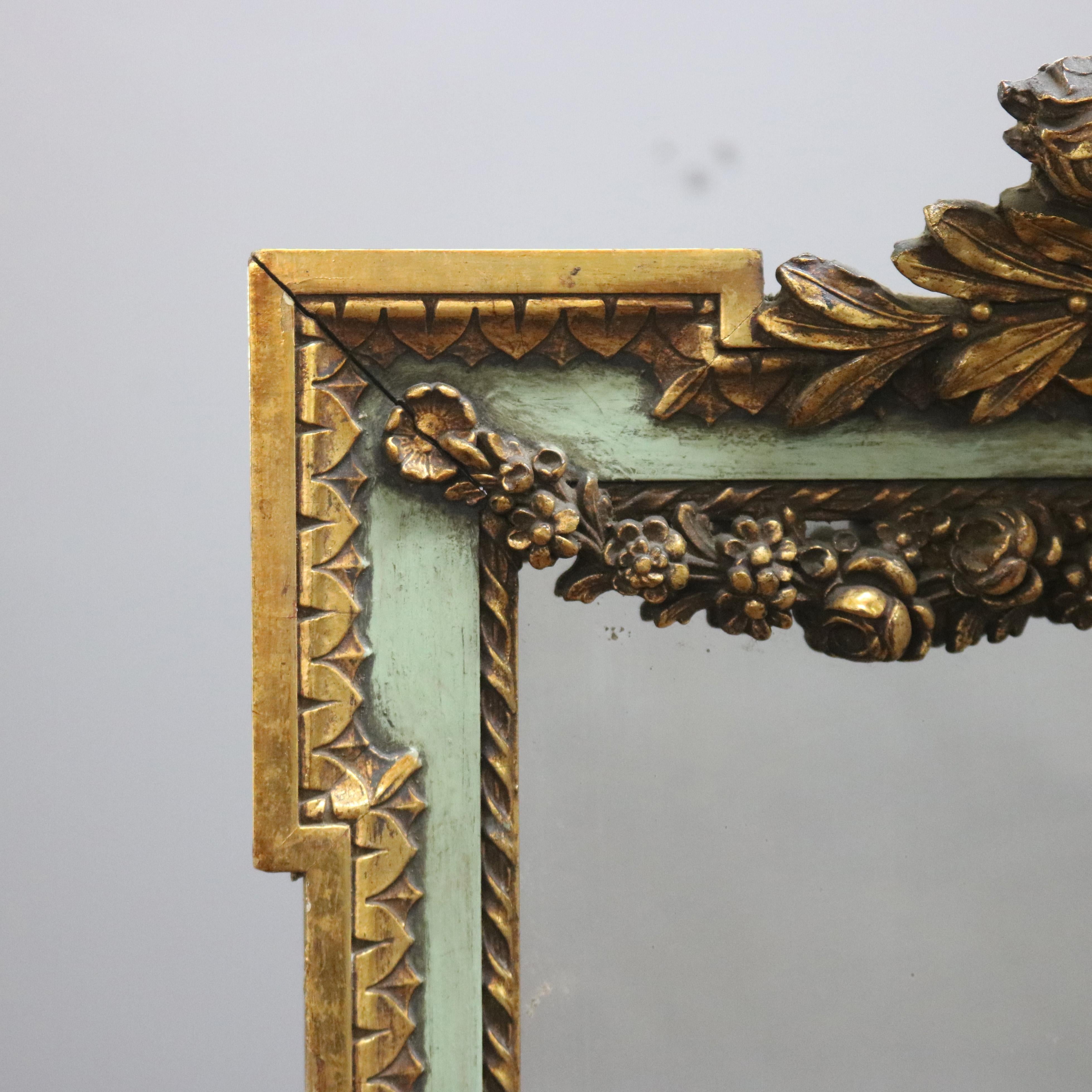 vintage overmantle mirror