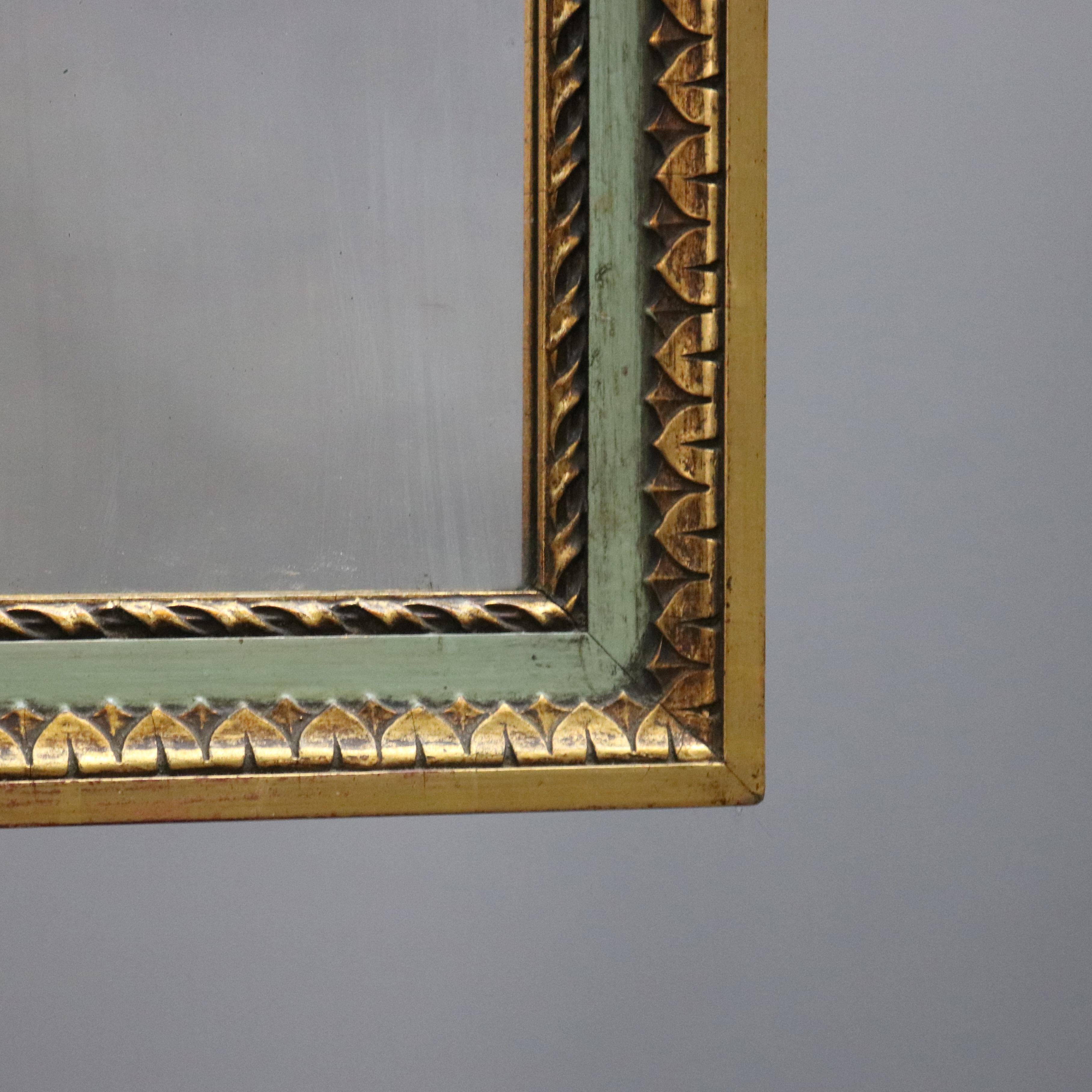 Antique French Floral Swag Gilt Wood Wall Mirror, 19th Century 1