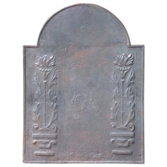 Antique French 
Flower Basket
 Fireback, 18th-19th Century