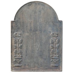 Antique French 
Flower Basket
 Fireback, 18th-19th Century