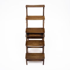 Antique, French Foldable Steps / Chair, Wooden, Circa 1900