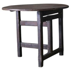 Antique French Folding Round Table France