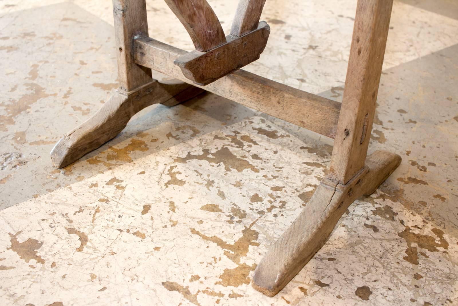 Antique French Folding Vineyard Table, circa 1910 3