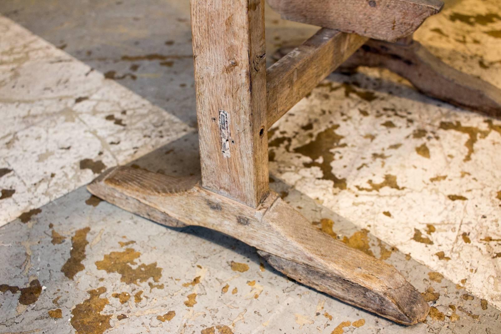 Antique French Folding Vineyard Table, circa 1910 1