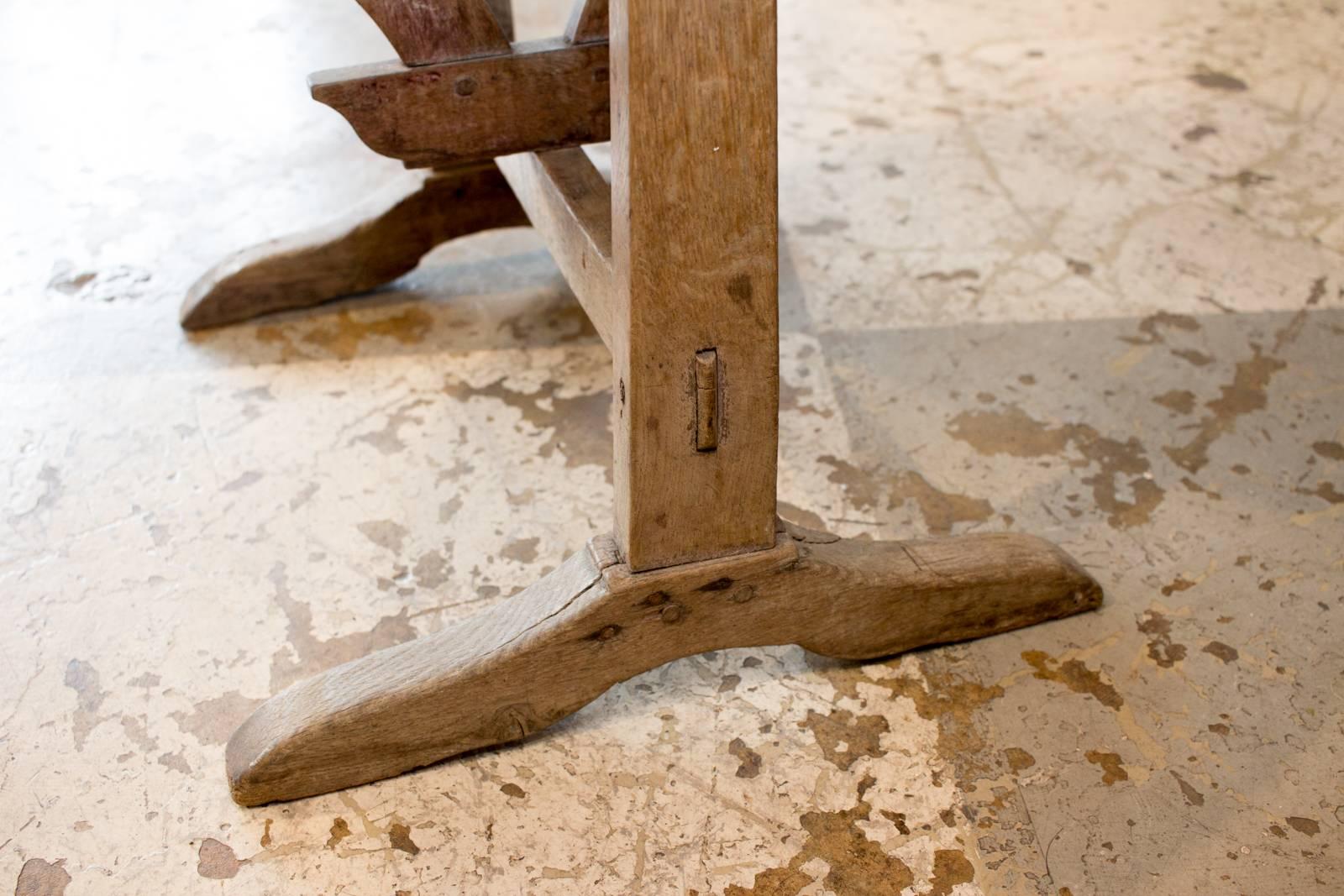 Antique French Folding Vineyard Table, circa 1910 2