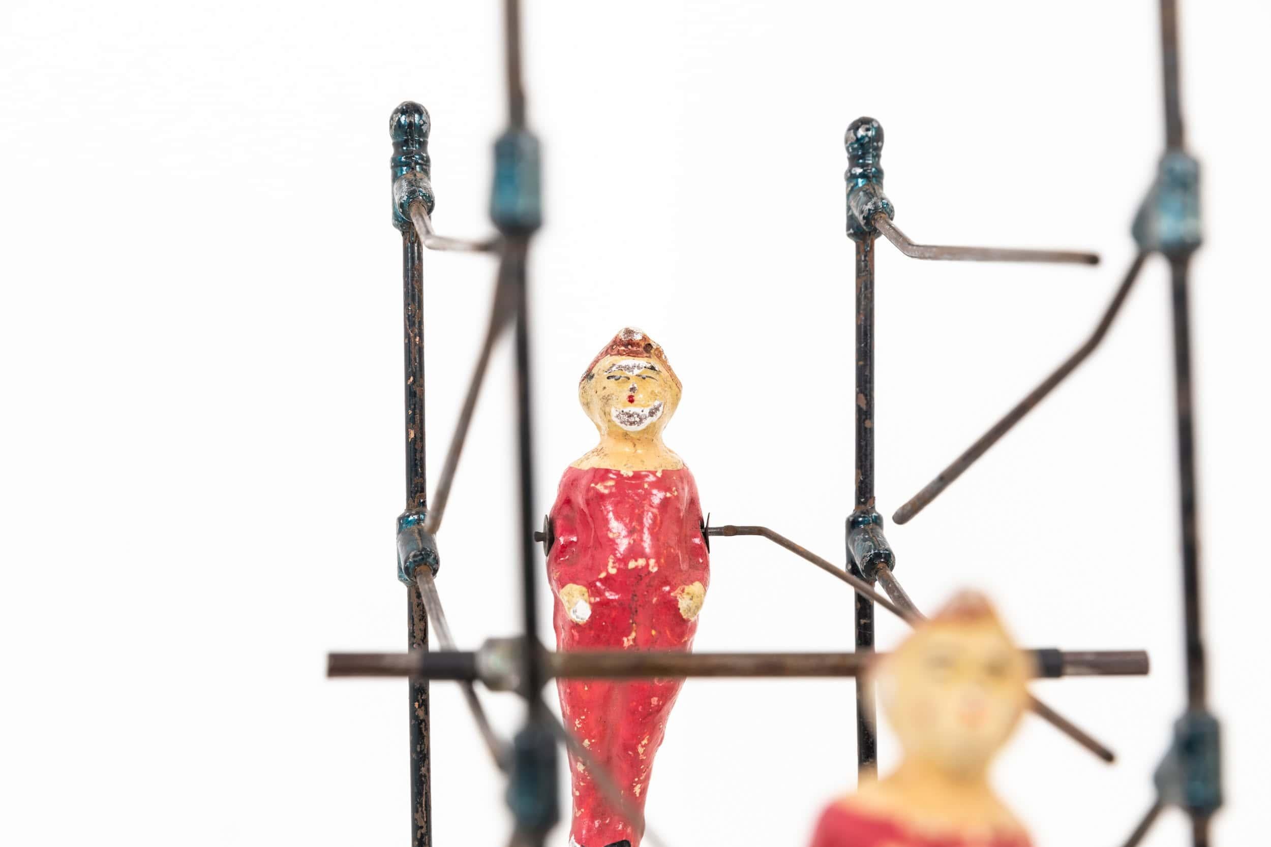 Antique French Folk Art Circus Tumbling Acrobat Toy Model, C.1920 (Industriell) im Angebot