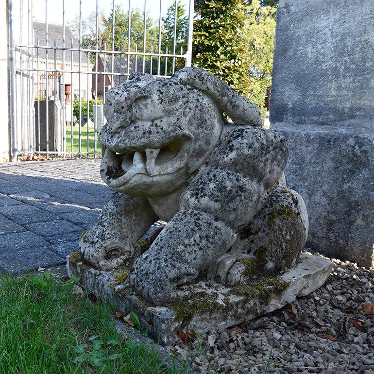 Sandstone Antique French Frogs, 19th Century