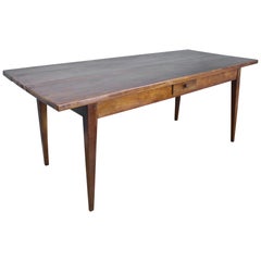 Antique French Fruitwood Farm Table