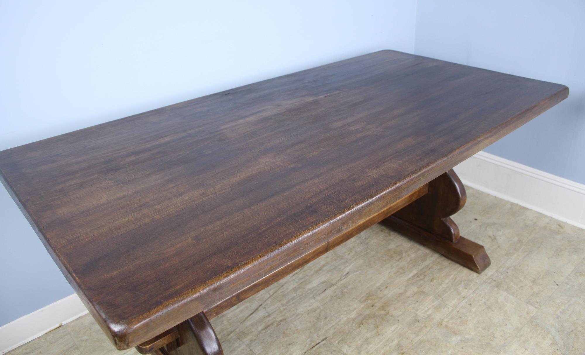 Antique French Fruitwood Refectory Table In Good Condition In Port Chester, NY