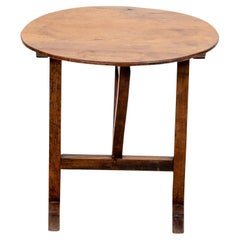 Antique French Fruitwood Salesmans Sample Wine Tasting Table