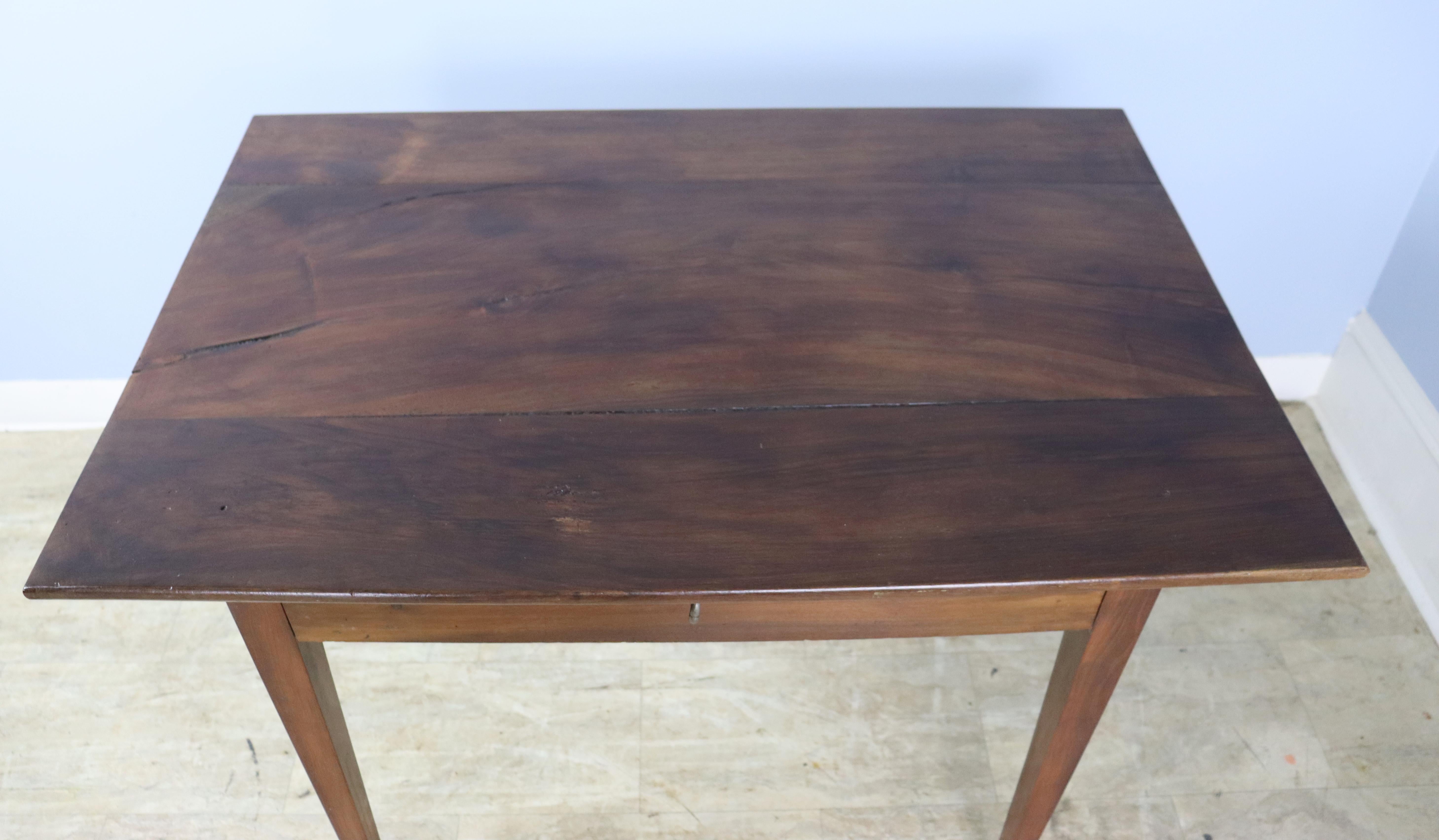 Antique French Fruitwood Side Table 2