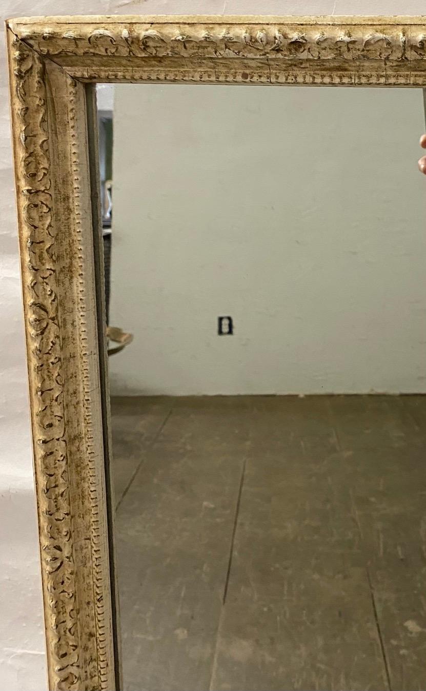 Antique French Full Length Pier Mirror 1