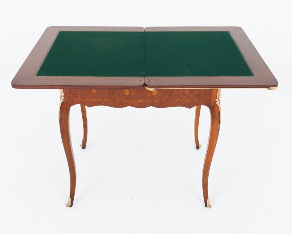 French Provincial Antique French Games Table Backgammon Inlay Card 1880 For Sale