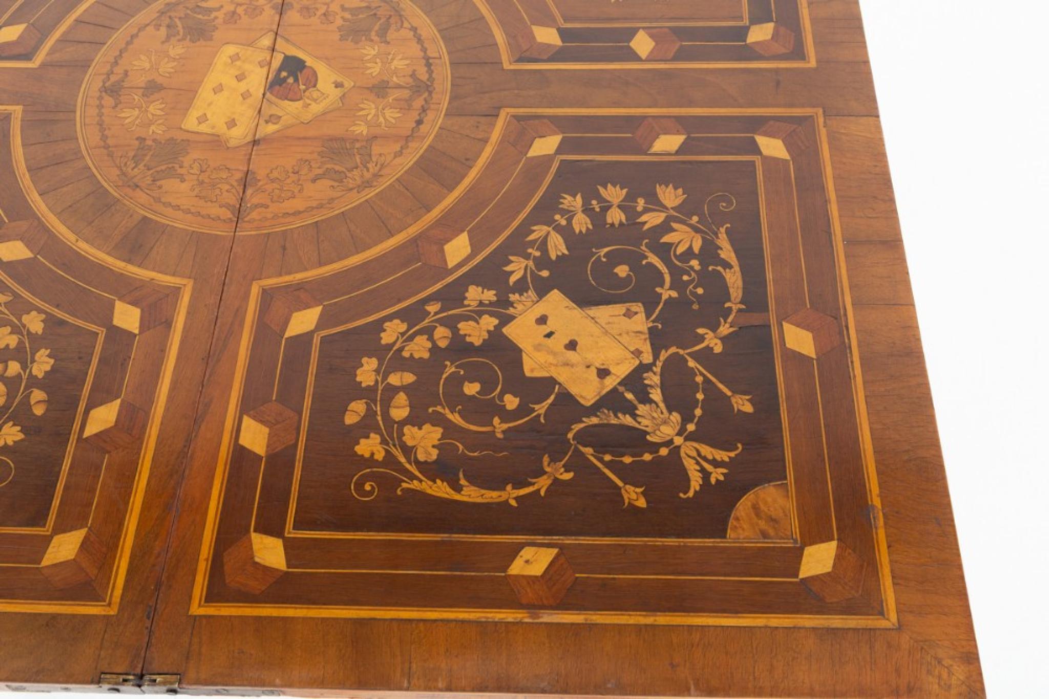 Antique French Games Table Marqueterie 1880 Bon état - En vente à Potters Bar, GB