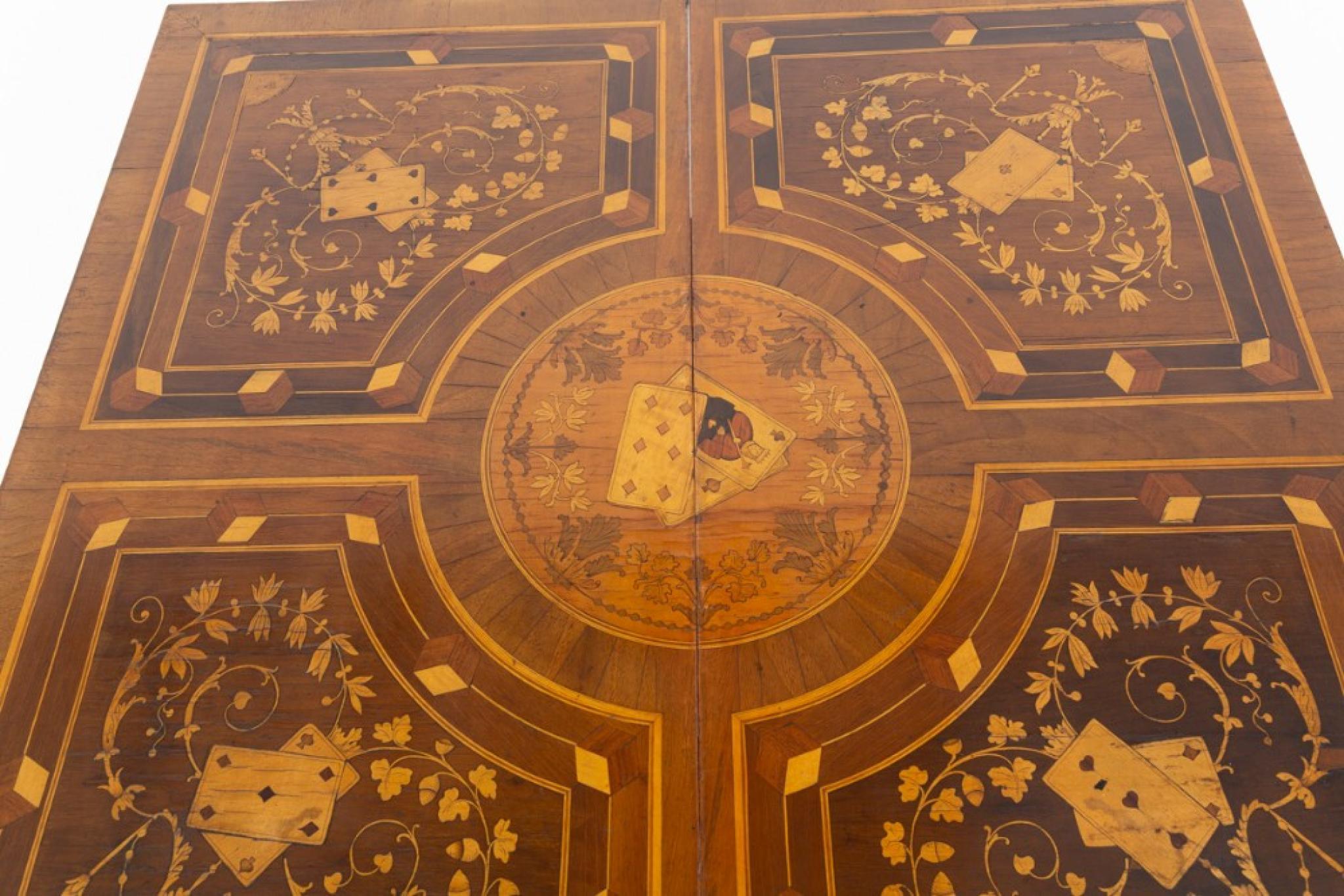 Fin du XIXe siècle Antique French Games Table Marqueterie 1880 en vente