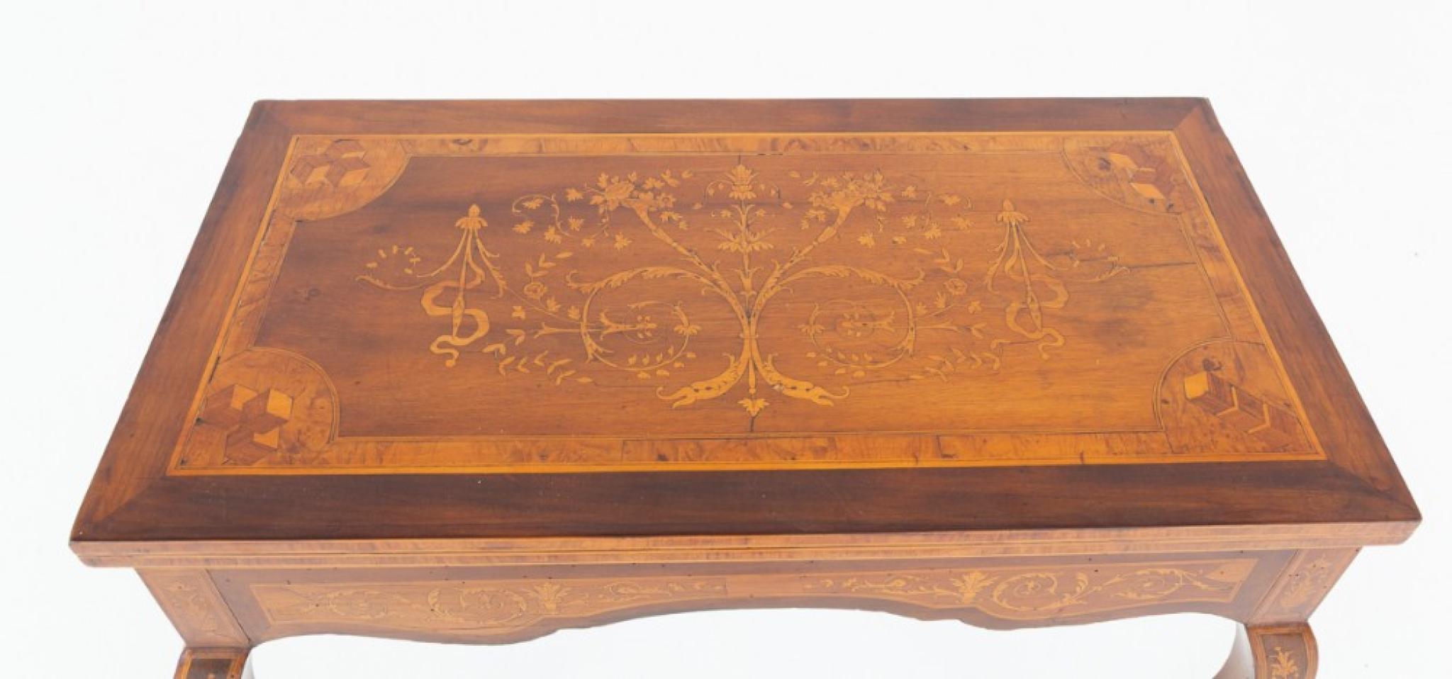 Antique French Games Table Marqueterie 1880 en vente 3