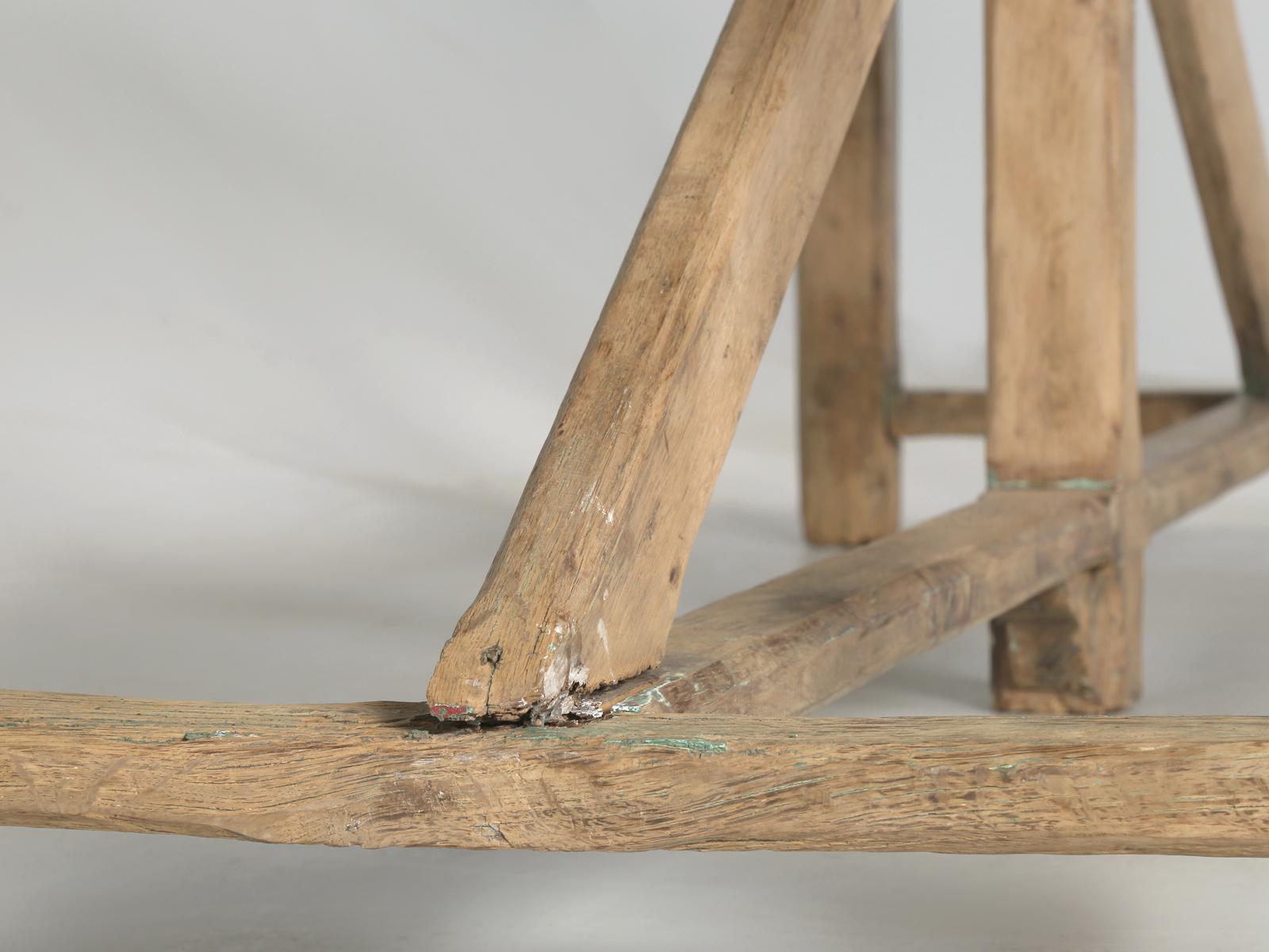 Antique French Garden Potting Table or Craft Table from Toulouse Found in a Barn 8