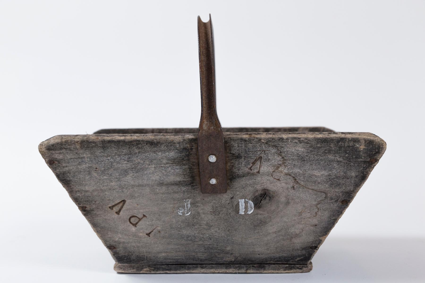 Antique French Garden Trug (Panier), early 20th Century For Sale 3