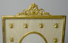 Antique French Gilded Bronze Picture Frame - Napoleonic Bees