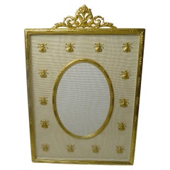 Antique French Gilded Bronze Picture Frame - Napoleonic Bees