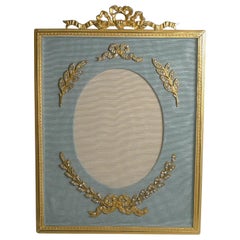 Vintage French Gilded Bronze Picture Frame - Paste Stones c.1900