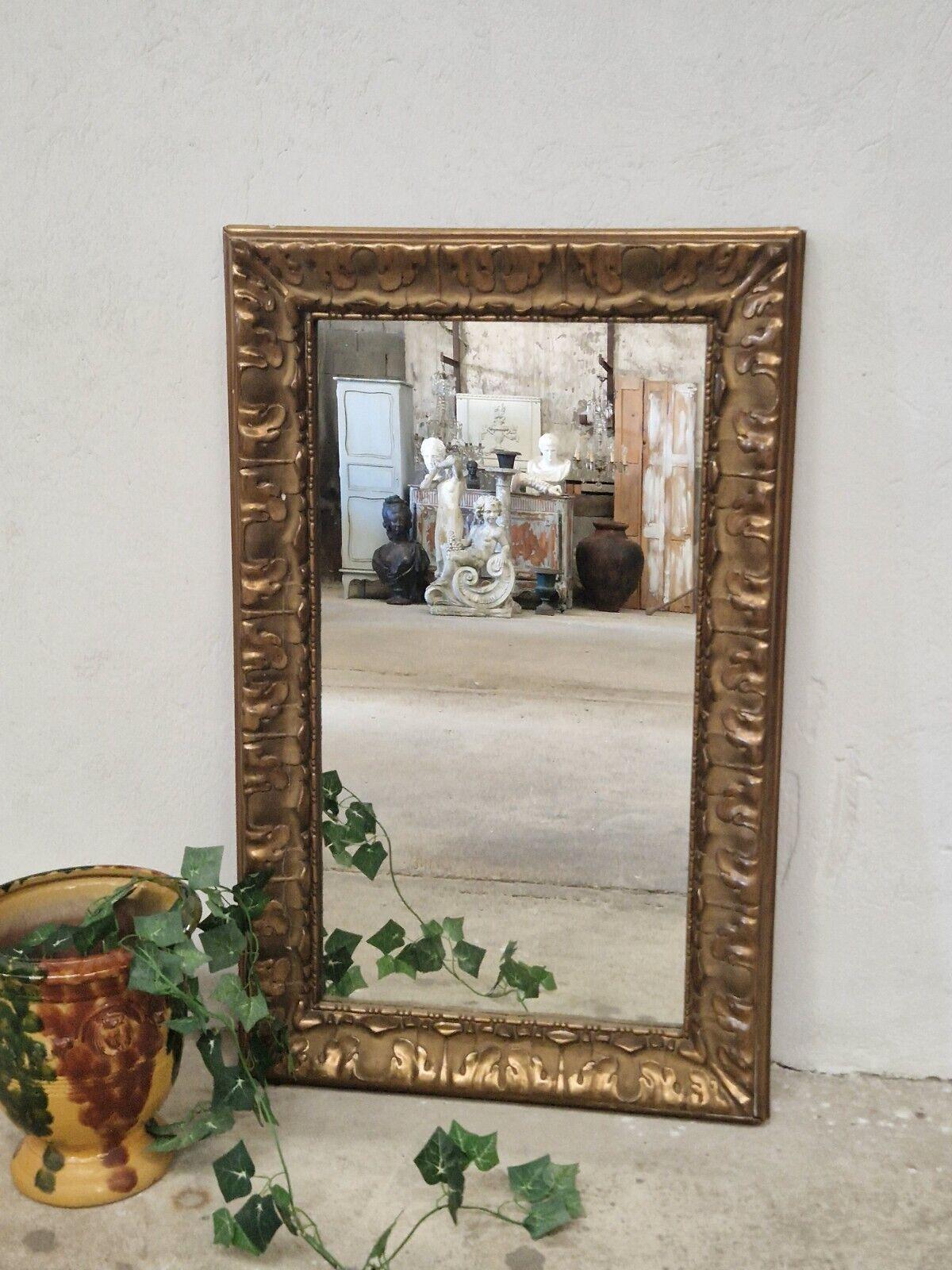 Antique French Gilded Frame Mirror  For Sale 1