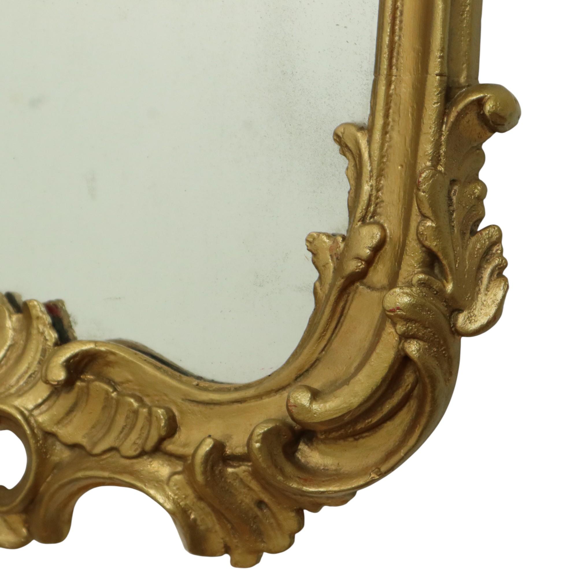 Antique miroir doré français de style baroque 19ème siècle 148 cm en vente 5