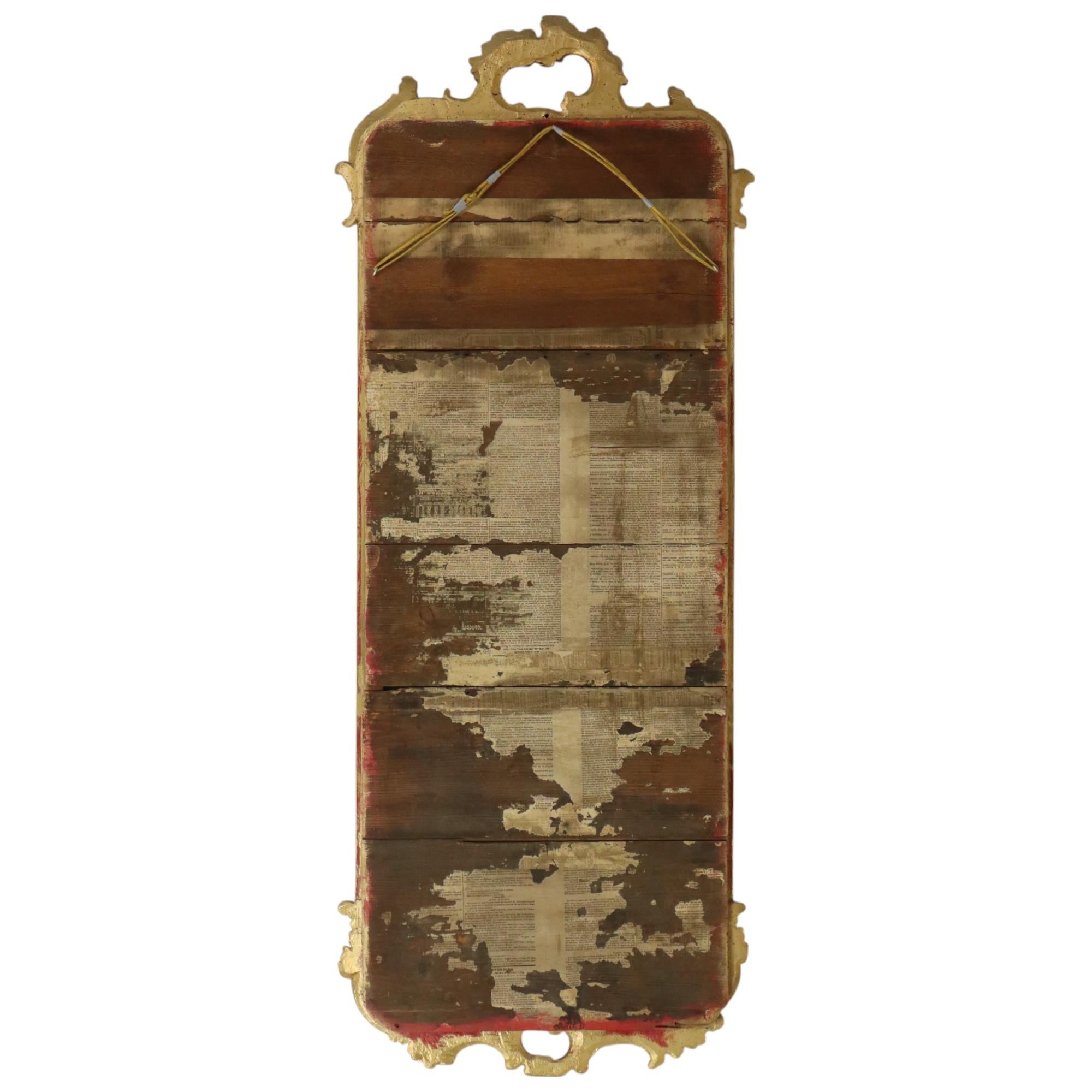 Antique miroir doré français de style baroque 19ème siècle 148 cm en vente 13