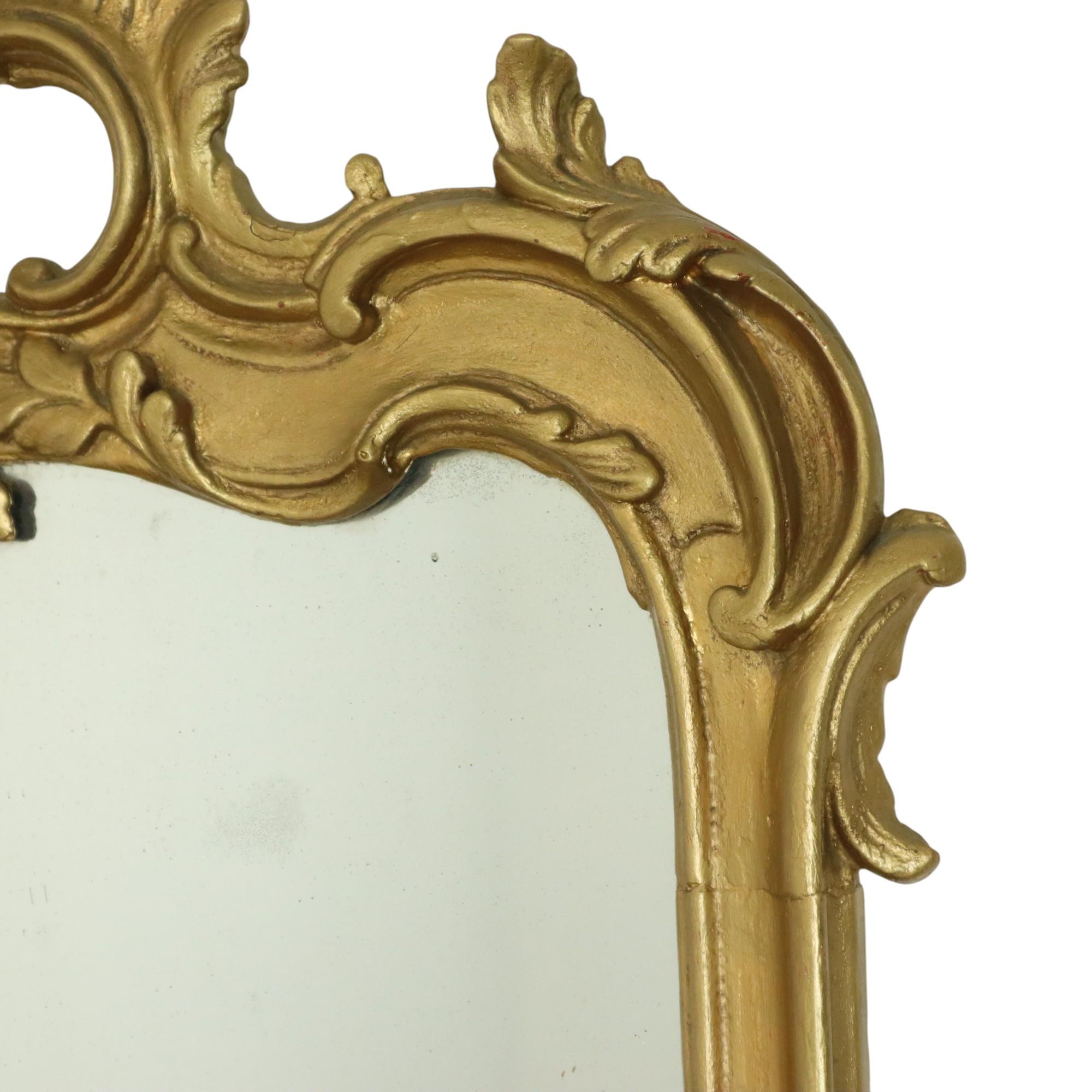 Antique miroir doré français de style baroque 19ème siècle 148 cm en vente 1