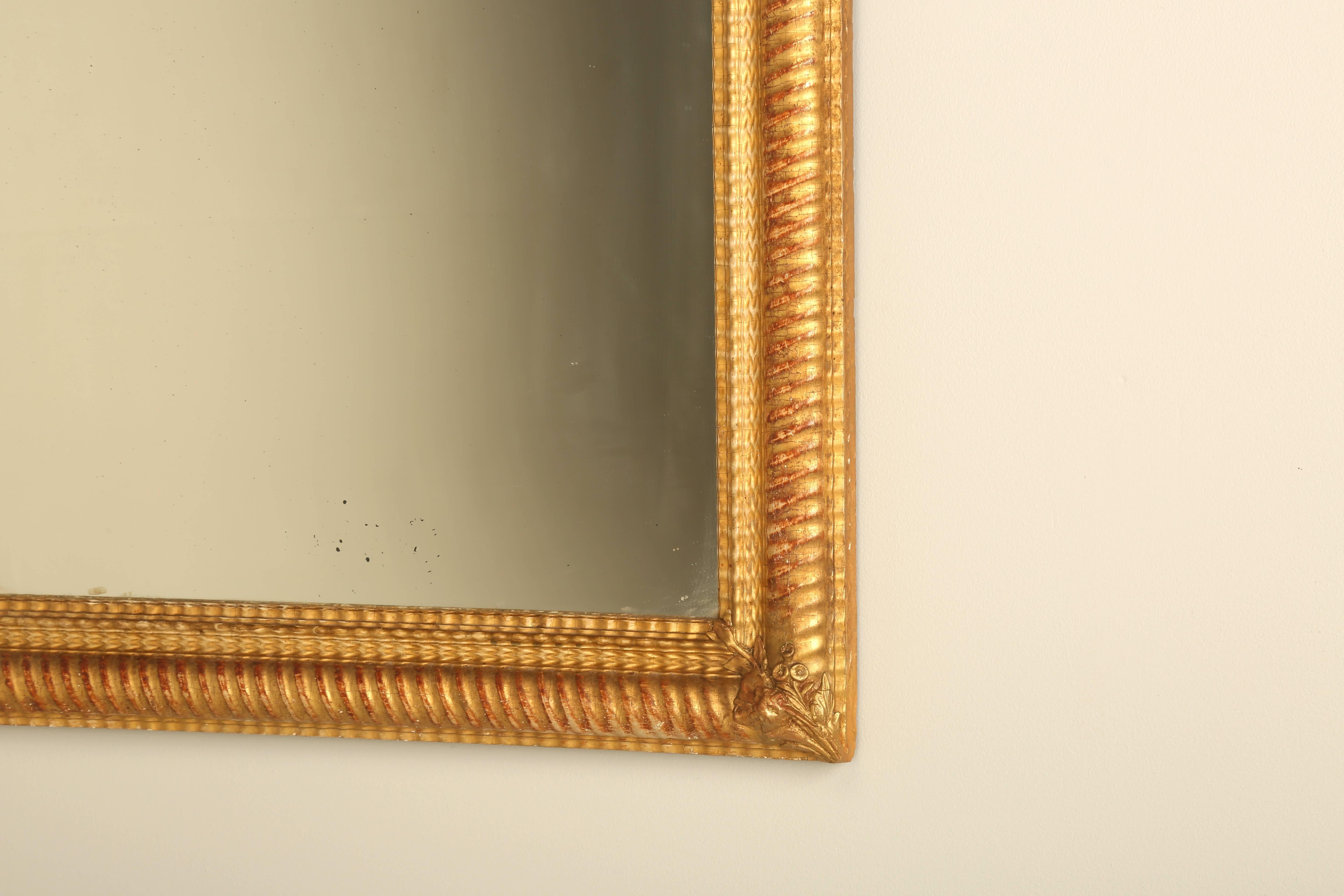 antique gilded mirror for sale