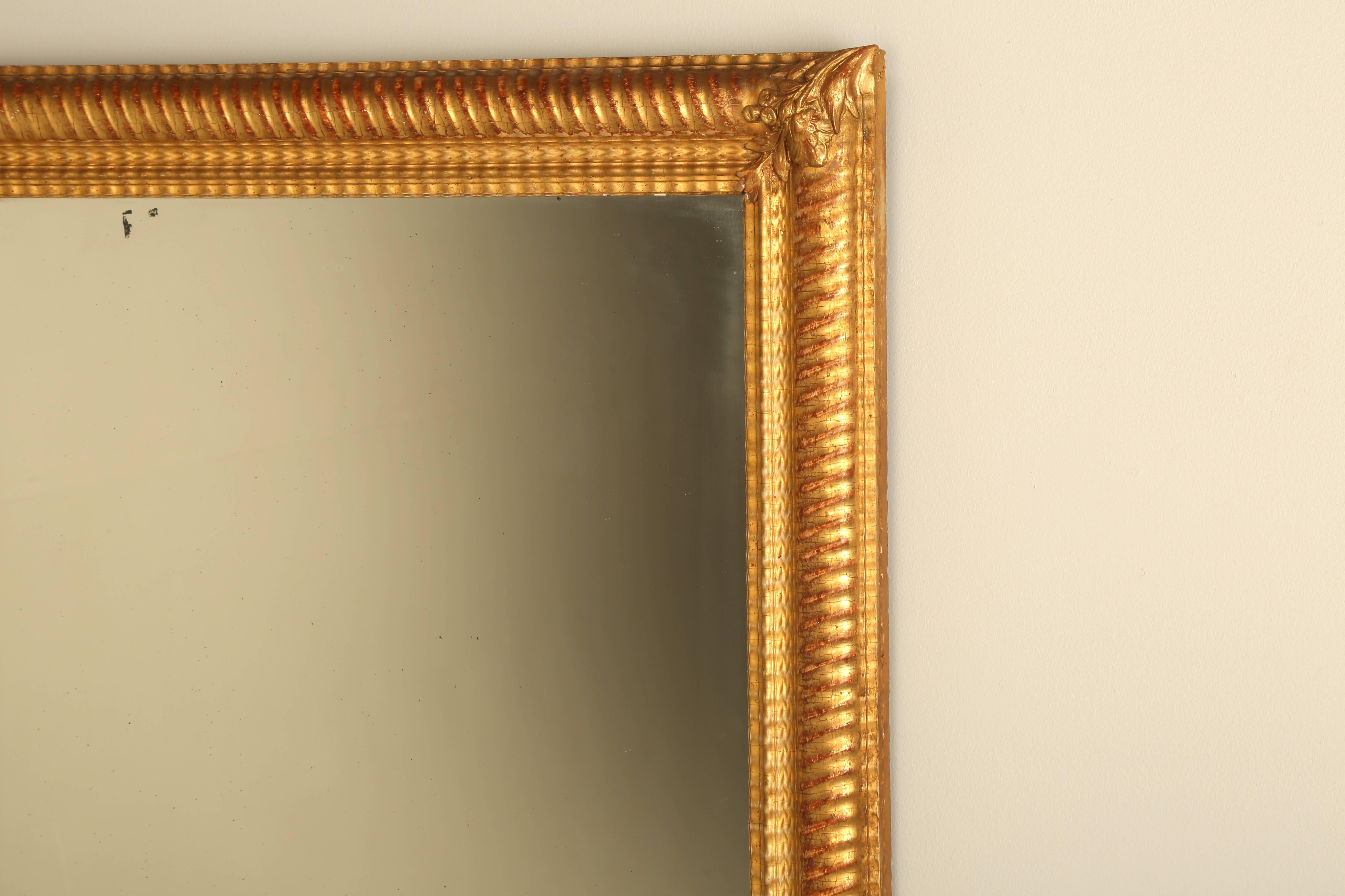 Gilt Antique French Gilded Mirror