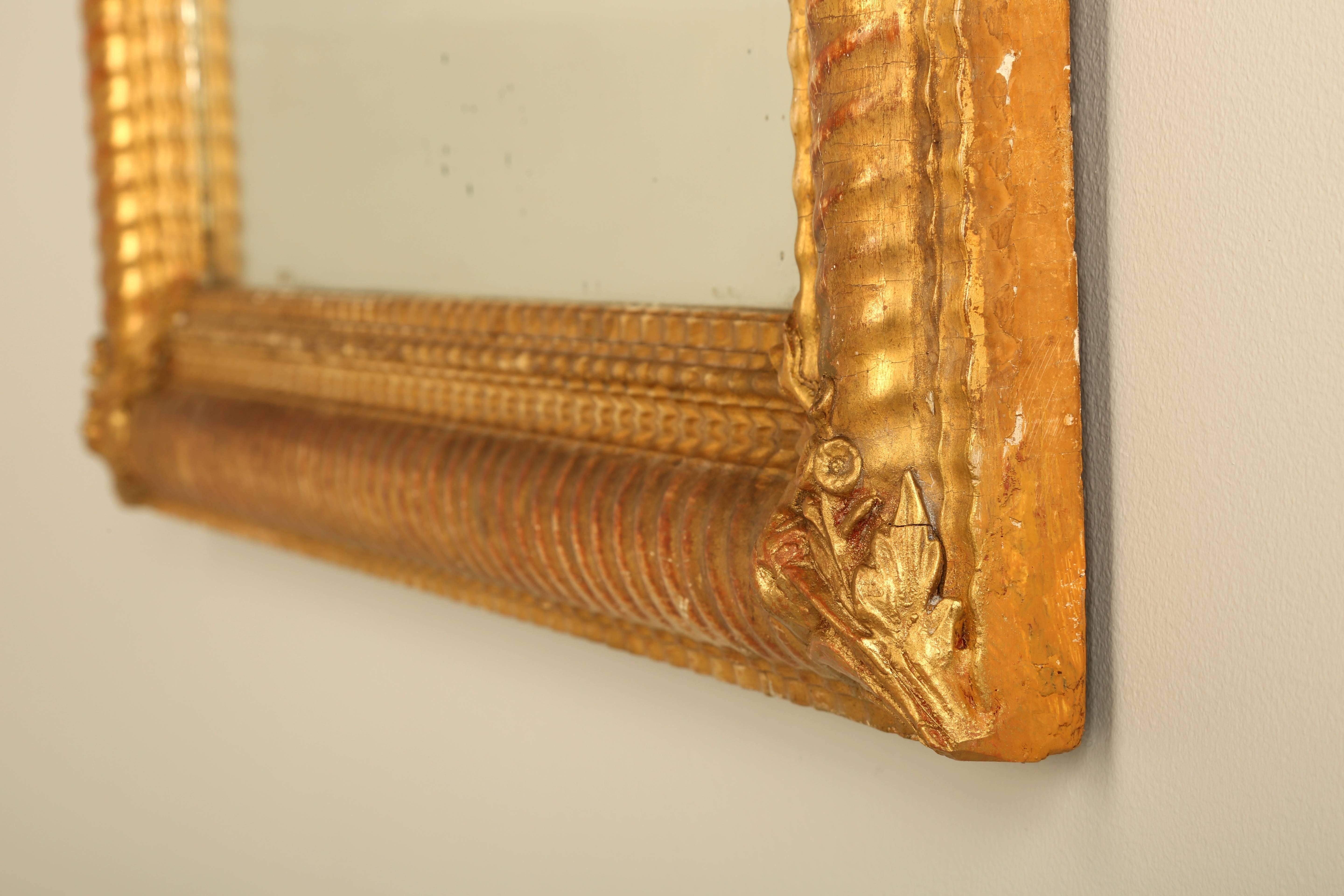 Early 20th Century Antique French Gilded Mirror