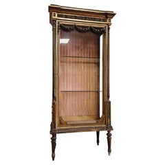 Antique French Gilded Vitrine Louis XVI