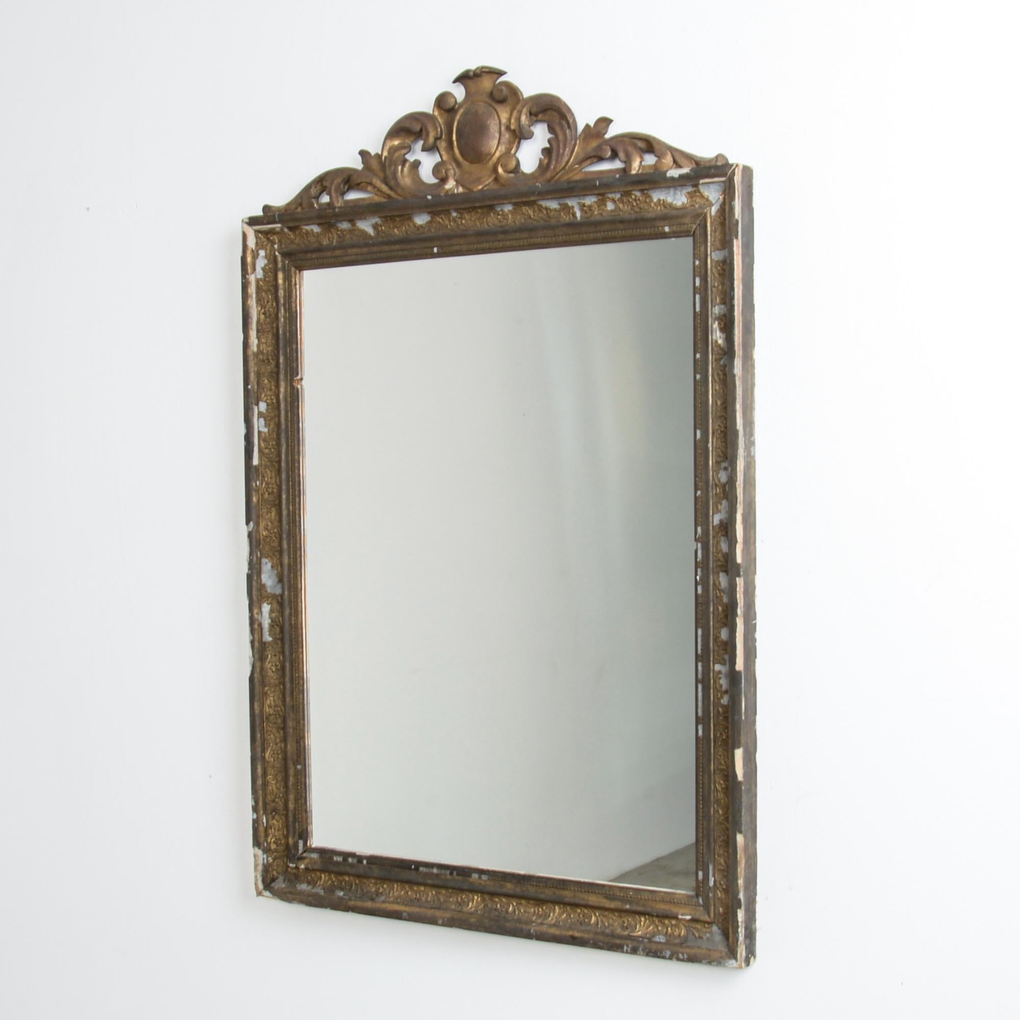 Gilt Antique French Gilded Wall Mirror