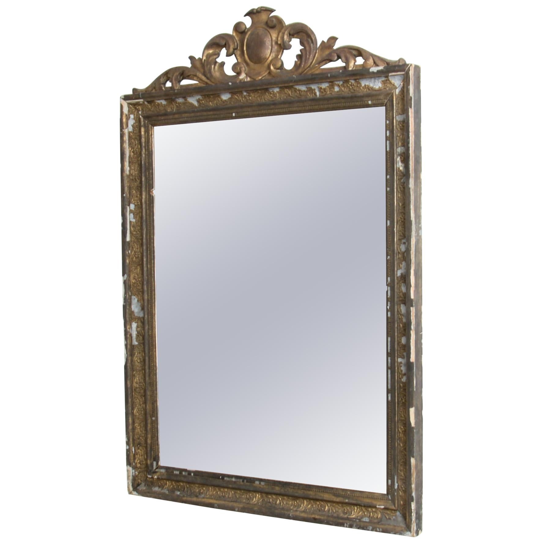 Antique French Gilded Wall Mirror