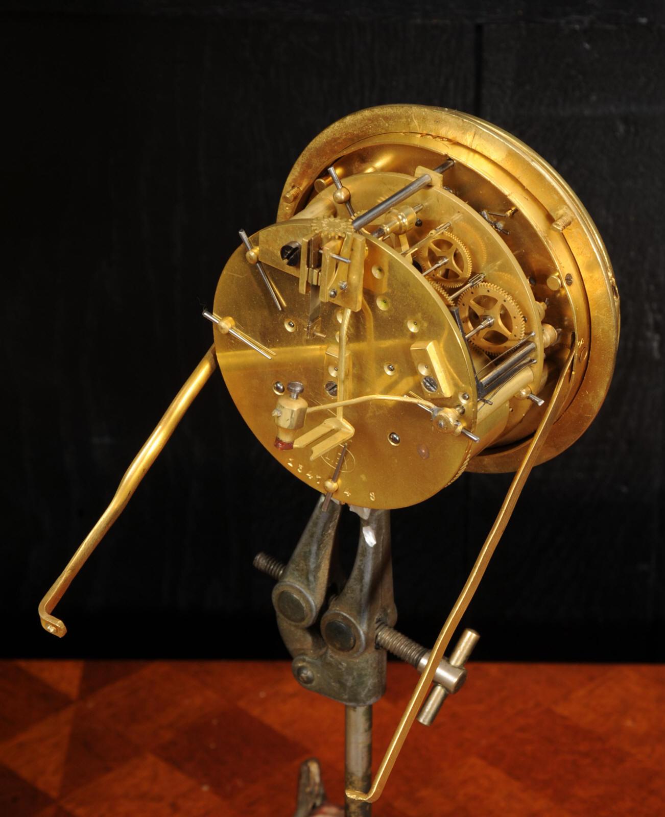 Antique French Gilt Bronze Baroque Table Clock 11