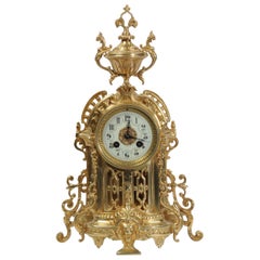 Antique French Gilt Bronze Clock by Samuel Marti