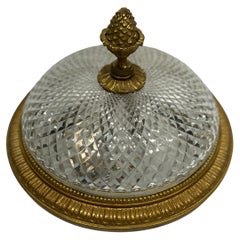 Bronze doré français antique et cristal taillé, style Régence, 2 Lights