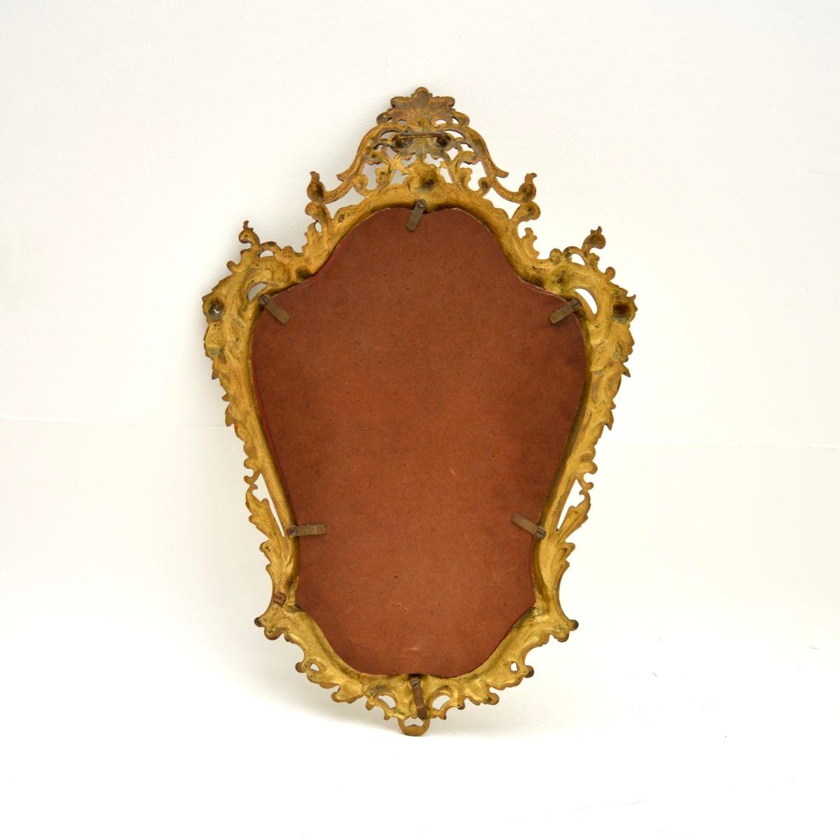 Early 20th Century Antique French Gilt Bronze Mirror For Sale