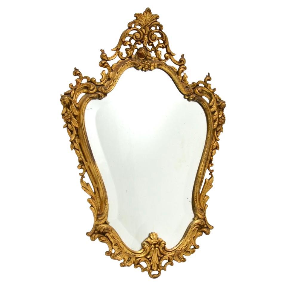 Antique French Gilt Bronze Mirror For Sale
