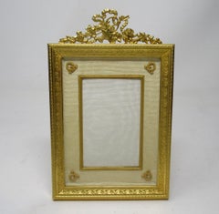 Antique French Gilt Bronze Ormolu Portrait Photo Picture Frame, 19th Century