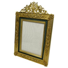 Antique French Gilt Bronze Ormolu Portrait Photo Picture Frame, 19th Century