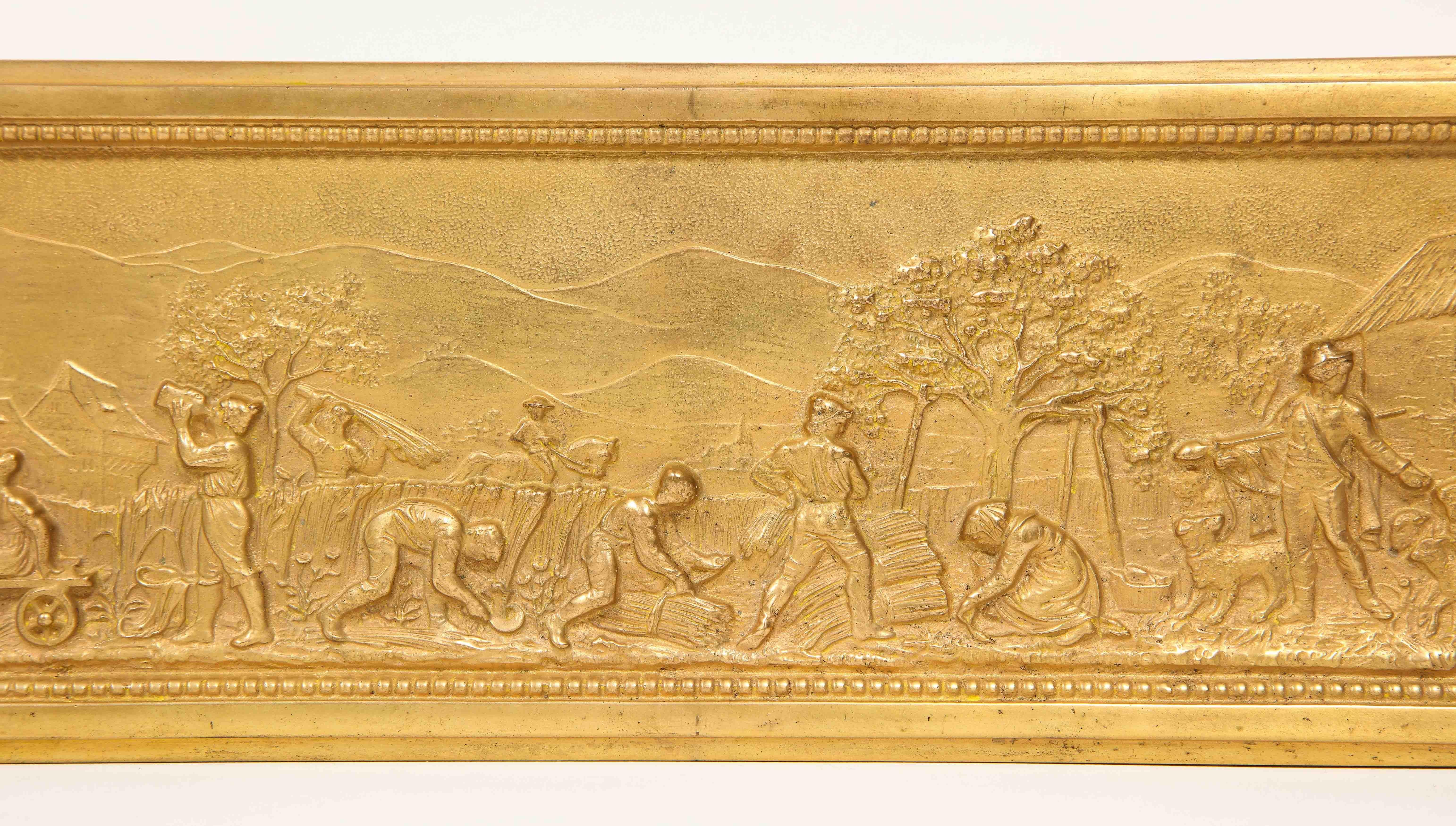 Antique French Gilt Bronze Rectangular Table Box 15