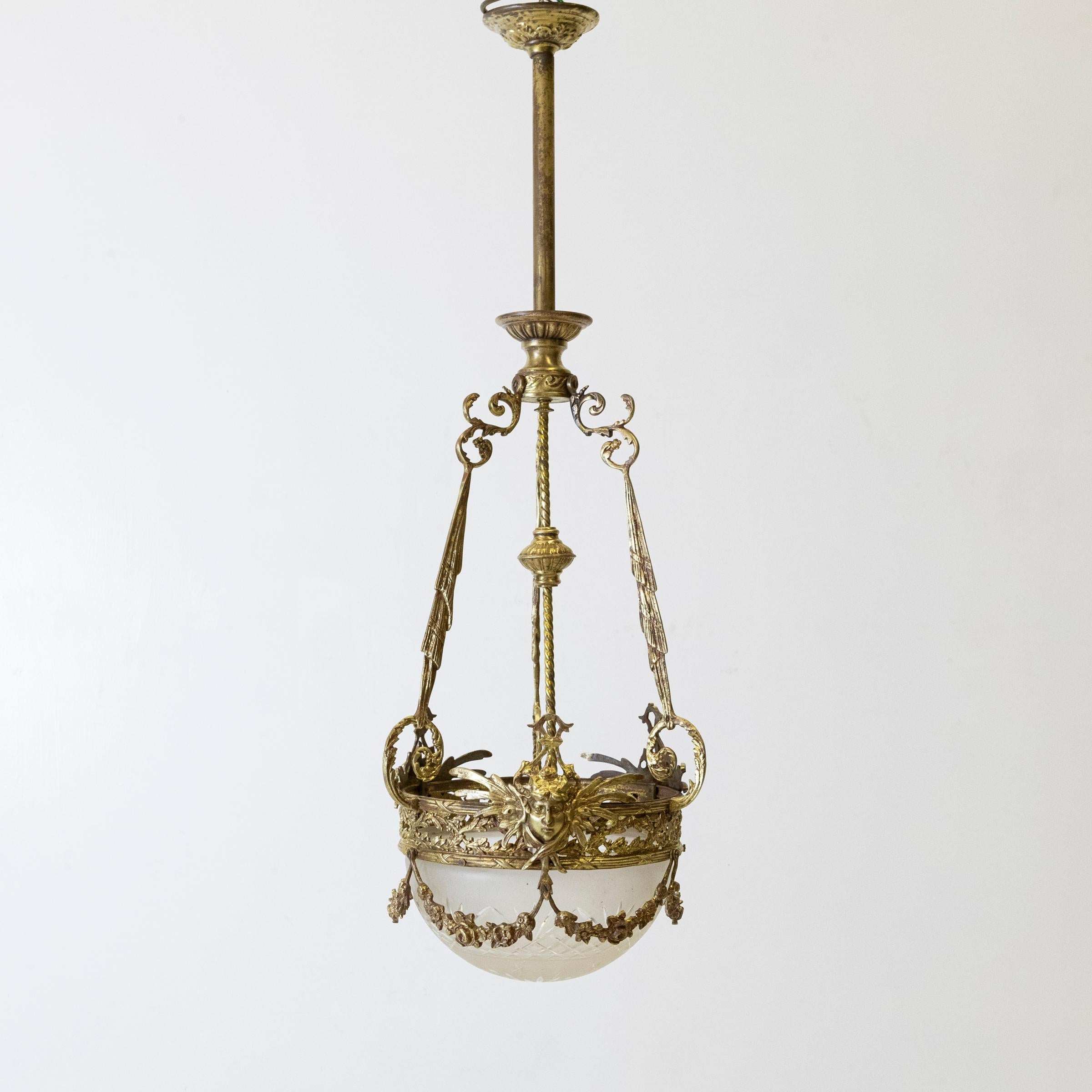 Victorien Suspension en bronze doré Antique French en vente