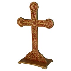 Antique French Crass Celta de Hierro Dorado