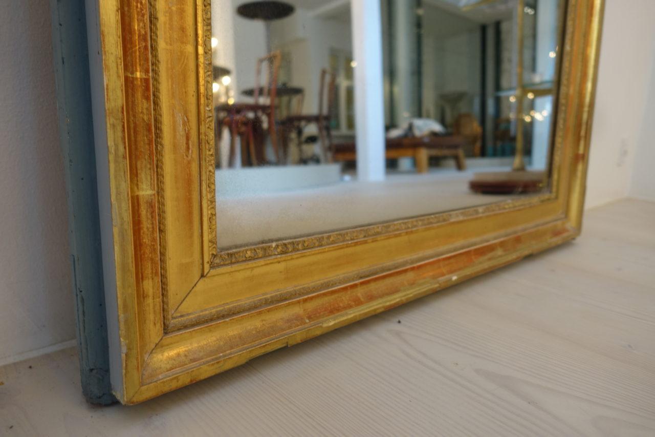 Antique French Gilt Mantlepiece Mirror 3