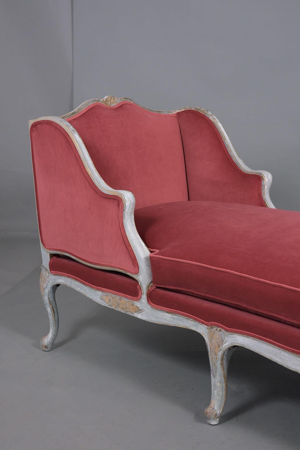 vintage french chaise lounge